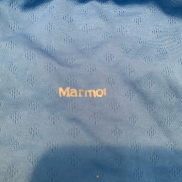 Marmot Light Blue Half Zip Long Sleeve Shirt - Picture 3 of 4
